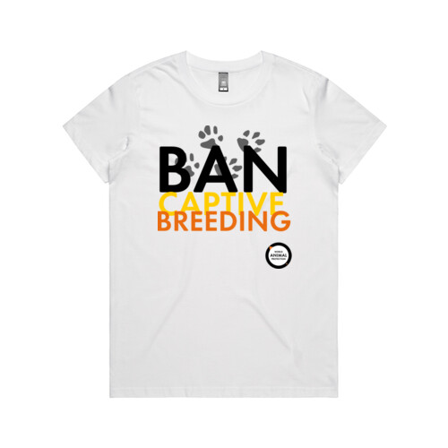 Women's Tee: Ban Captive Breeding - Paws Thumbnail
