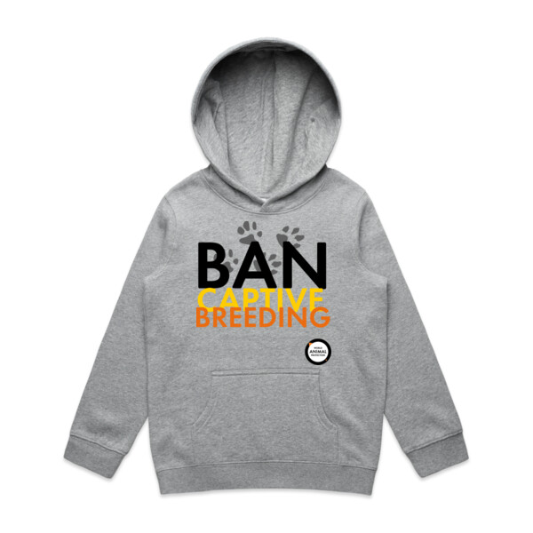 Kids Hoodie: Ban Captive Breeding - Paws Thumbnail