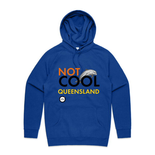 Men's Hoodie: Not Cool Queensland - Dolphin Thumbnail
