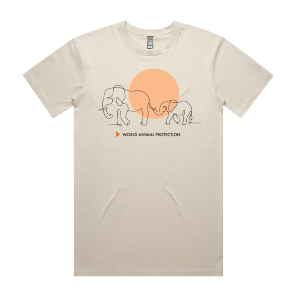 Men's Tee: Wandering Elephant Thumbnail
