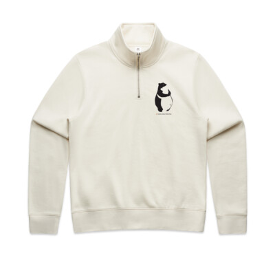 Women's Stencil Half Zip Hood: Bear Hug Thumbnail