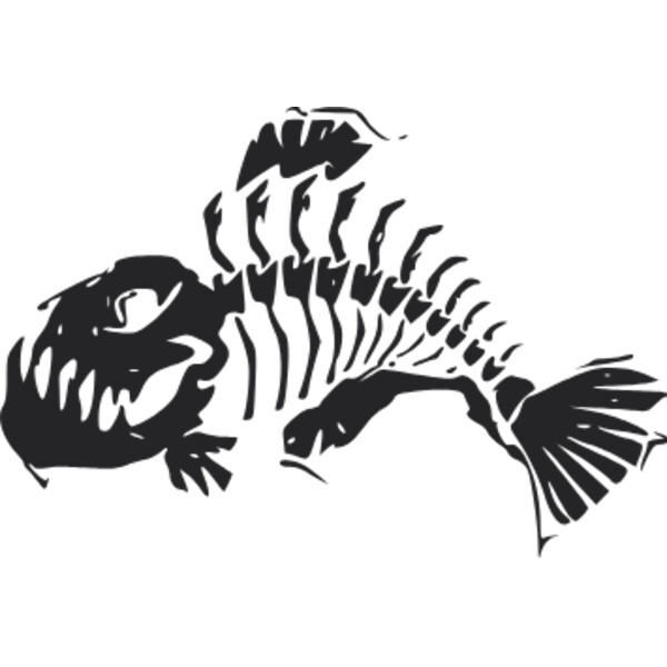 fish bone black Thumbnail