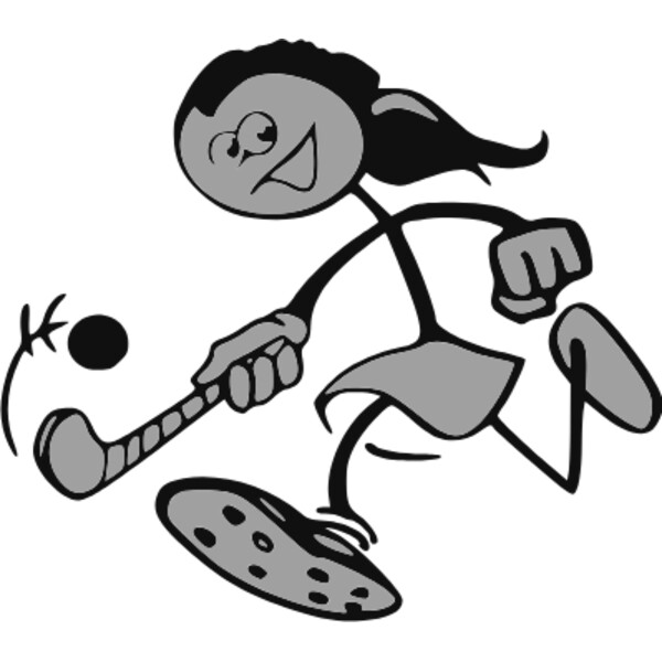 girl with hockey stick Thumbnail