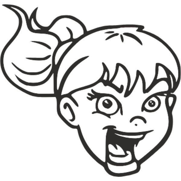 aggressive girl clipart Thumbnail