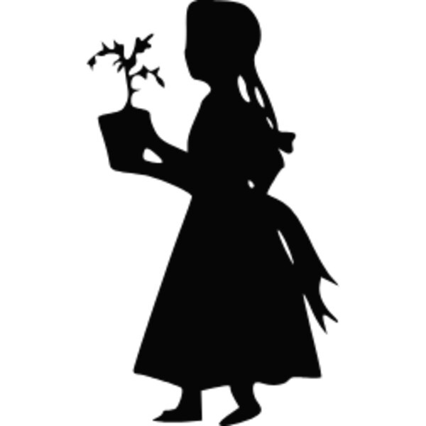 girl with flower pot Thumbnail