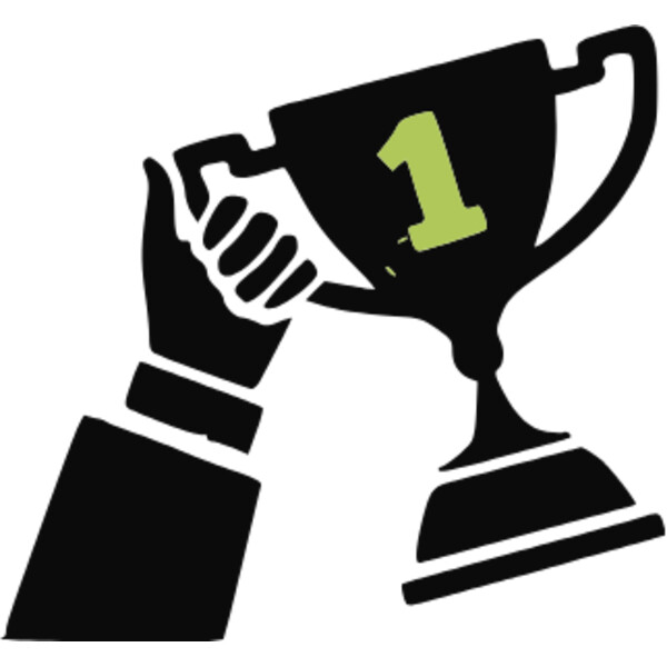 trophy in hand vector Thumbnail