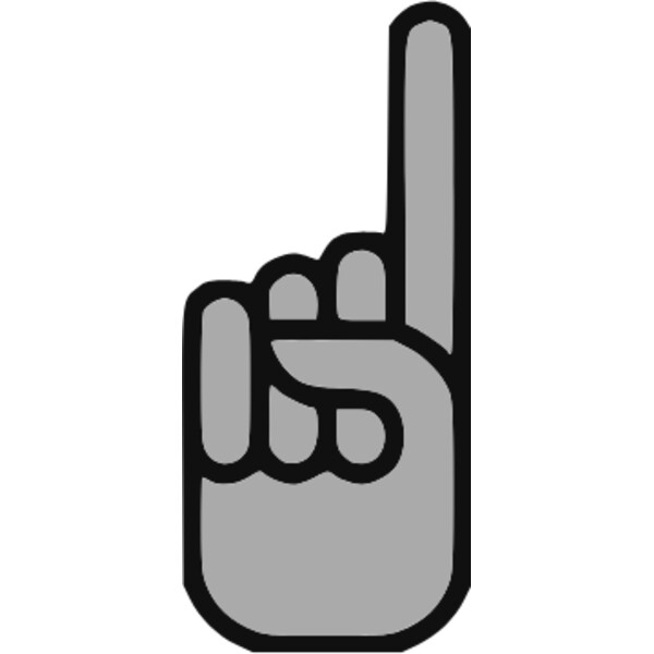 index finger up symbol Thumbnail