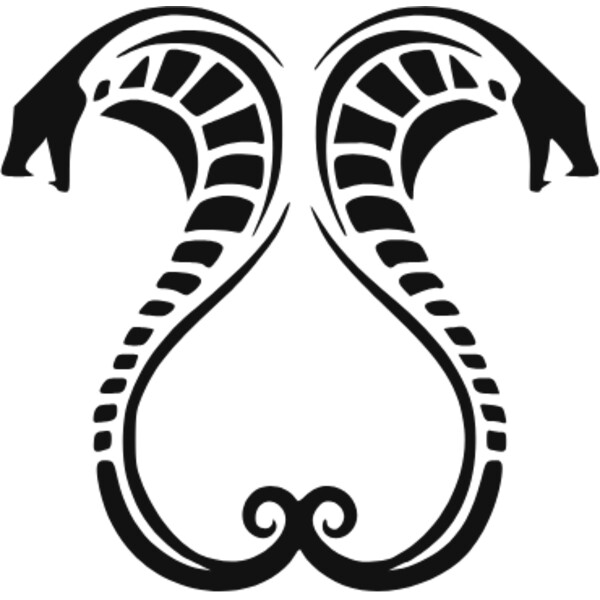 two horror snakes tattoo Thumbnail