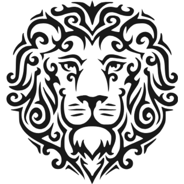 lion face curls tattoo Thumbnail