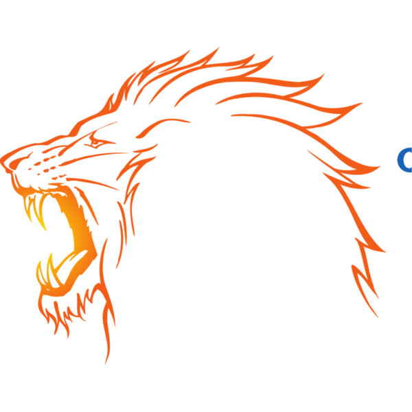 roaring lion outline Thumbnail