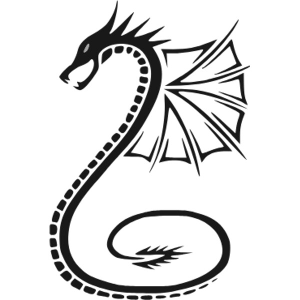 snake dragon tribal art Thumbnail