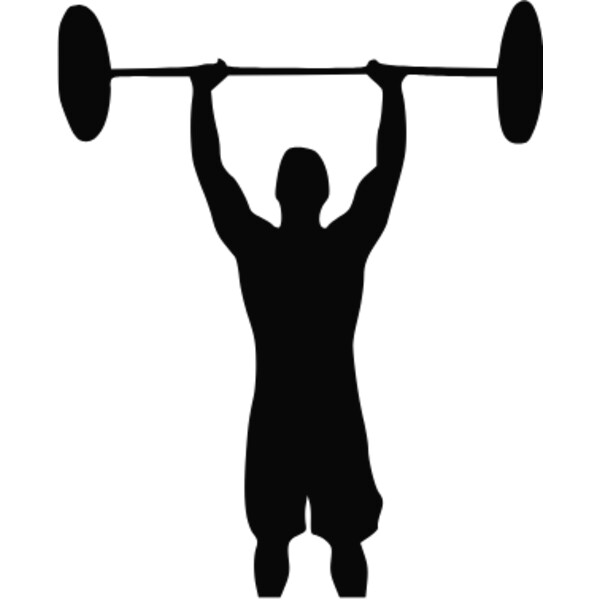man weight lift outline Thumbnail