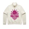 Women Stencil Half Zip Hood Thumbnail